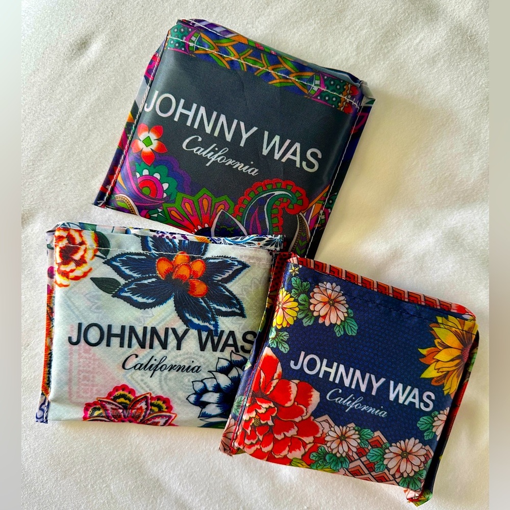 Johnny Was Reusable Shopping Tote Bags 
3 for $36